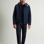 Giacca Pacific in mountain cloth CFWOOU2047MBUT3780 3989 WOOLRICH Melton blue 