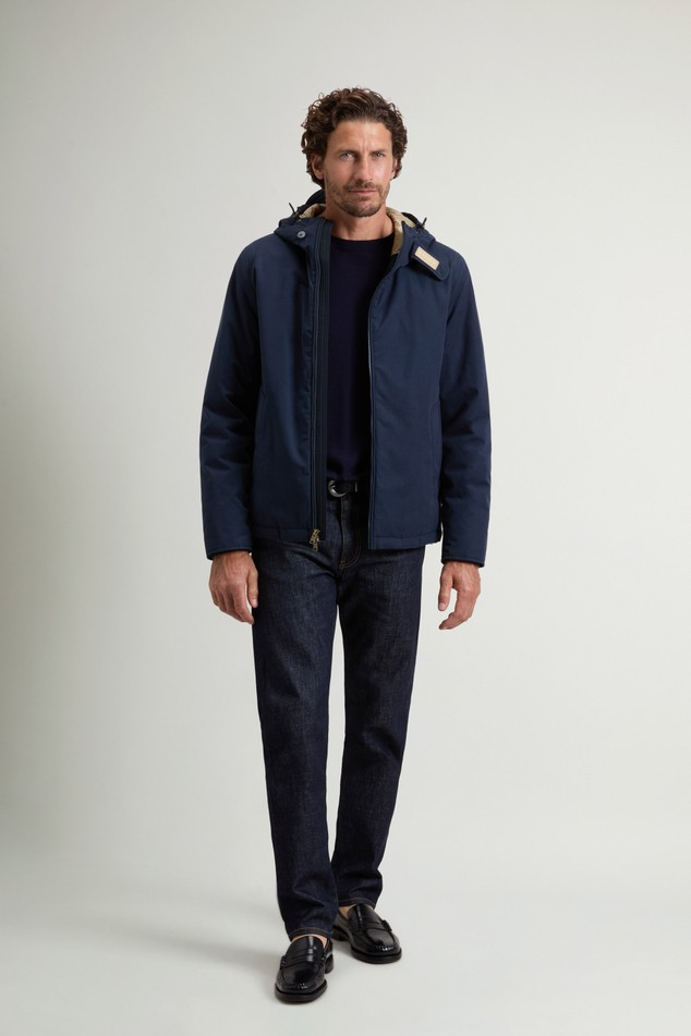 Giacca Pacific in mountain cloth CFWOOU2047MBUT3780 3989 WOOLRICH Melton blue 