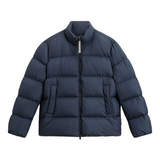 Piumino puffer in microfibra CFWOOU2086MBUT2635 3989 WOOLRICH Melton blue 