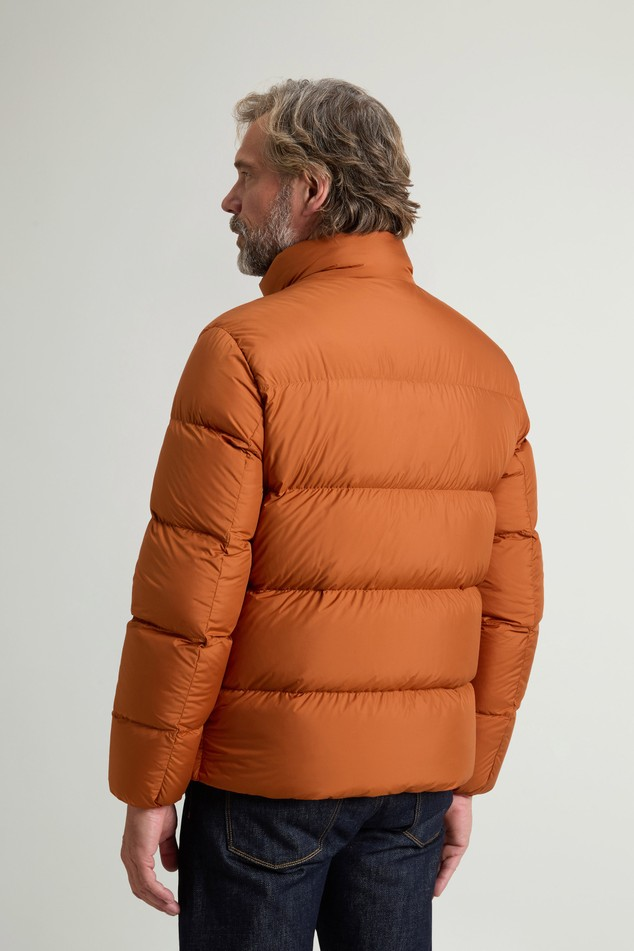Piumino puffer in microfibra CFWOOU2086MBUT2635 7447 WOOLRICH Umber 