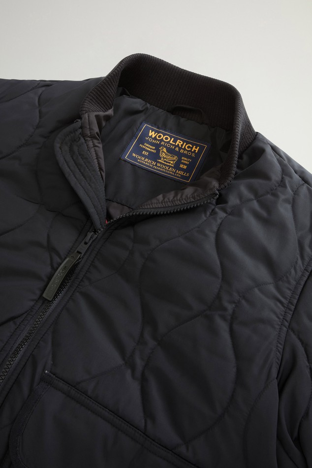 Bomber in nylon lucido trapuntato CFWOOU2195MRUT5429 100 WOOLRICH Black 