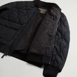 Bomber in nylon lucido trapuntato CFWOOU2195MRUT5429 100 WOOLRICH Black 
