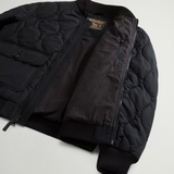 Bomber in nylon lucido trapuntato CFWOOU2195MRUT5429 100 WOOLRICH Black 
