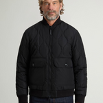 Bomber in nylon lucido trapuntato CFWOOU2195MRUT5429 100 WOOLRICH Black 