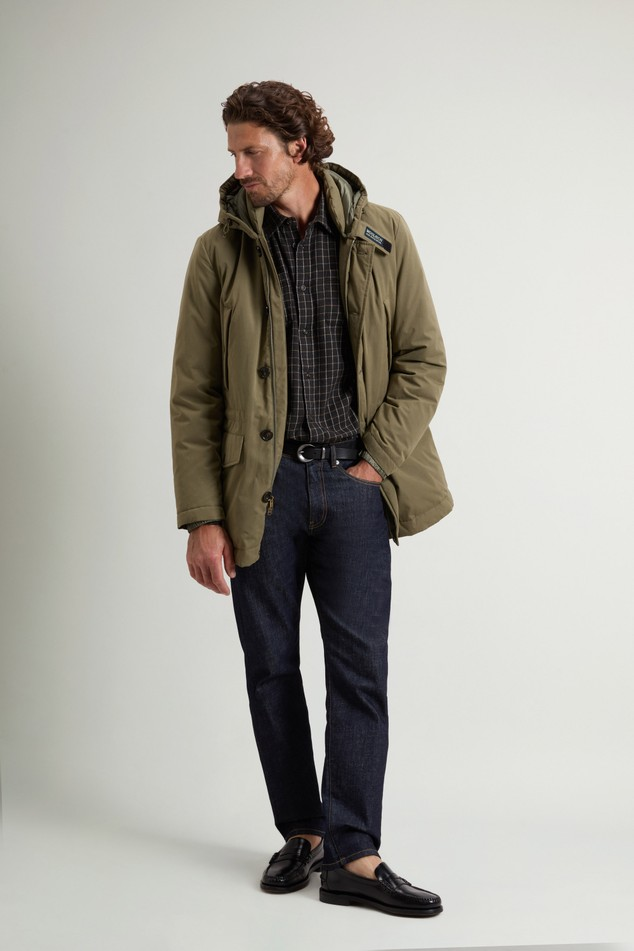 Parka in Mountain Cloth CFWOOU2203MRUT3780 6680 WOOLRICH Dusty olive 