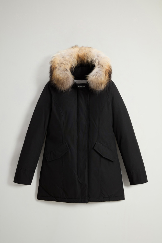 Arctic Parka in Ramar Cloth con pelliccia removibile CFWWOU0538FBUT001 BLK WOOLRICH Black 