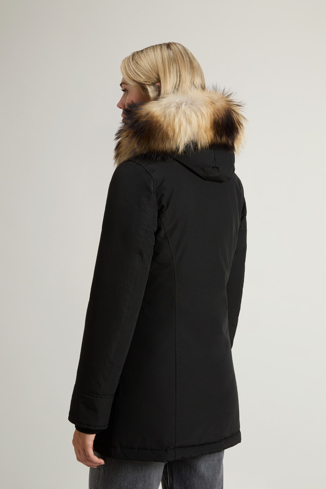 Arctic Parka in Ramar Cloth con pelliccia removibile CFWWOU0538FBUT001 BLK WOOLRICH Black 