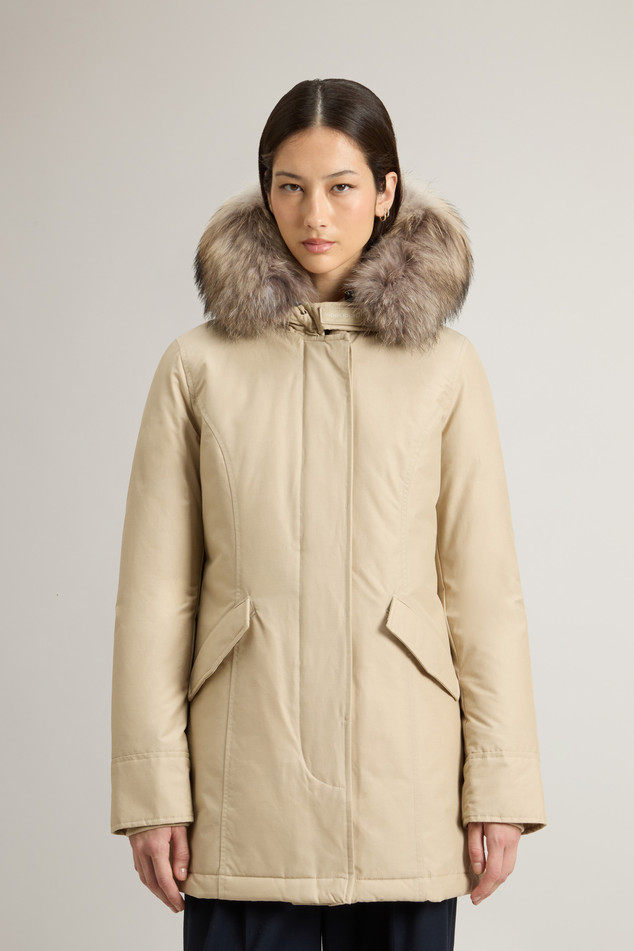 Arctic Parka in Ramar Cloth con pelliccia removibile CFWWOU0538FBUT001 OXT WOOLRICH Oxford tan 