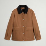 Giacca in misto cotone cerato CFWWOU2206FRUT5314 7456 WOOLRICH Waxed bison 