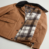 Giacca in misto cotone cerato CFWWOU2206FRUT5314 7456 WOOLRICH Waxed bison 