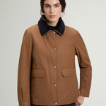 Giacca in misto cotone cerato CFWWOU2206FRUT5314 7456 WOOLRICH Waxed bison 