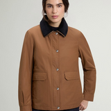 Giacca in misto cotone cerato CFWWOU2206FRUT5314 7456 WOOLRICH Waxed bison 