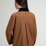 Giacca in misto cotone cerato CFWWOU2206FRUT5314 7456 WOOLRICH Waxed bison 