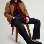 Giacca in misto cotone cerato CFWWOU2206FRUT5314 7456 WOOLRICH Waxed bison 