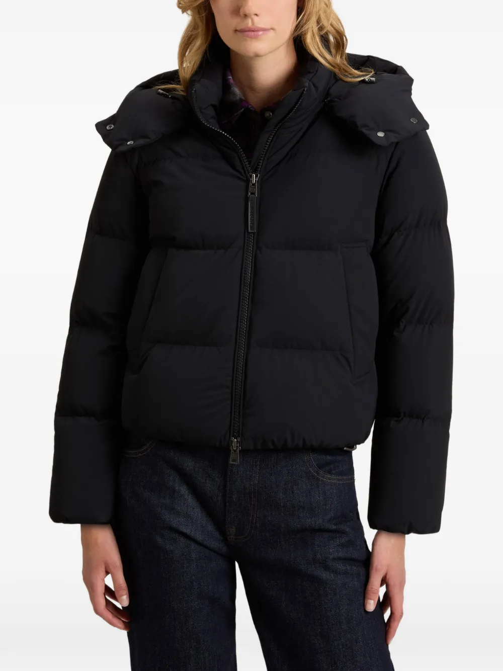 Piumino con cappuccio CFWWOU2227FRUT3107 100 WOOLRICH Black 