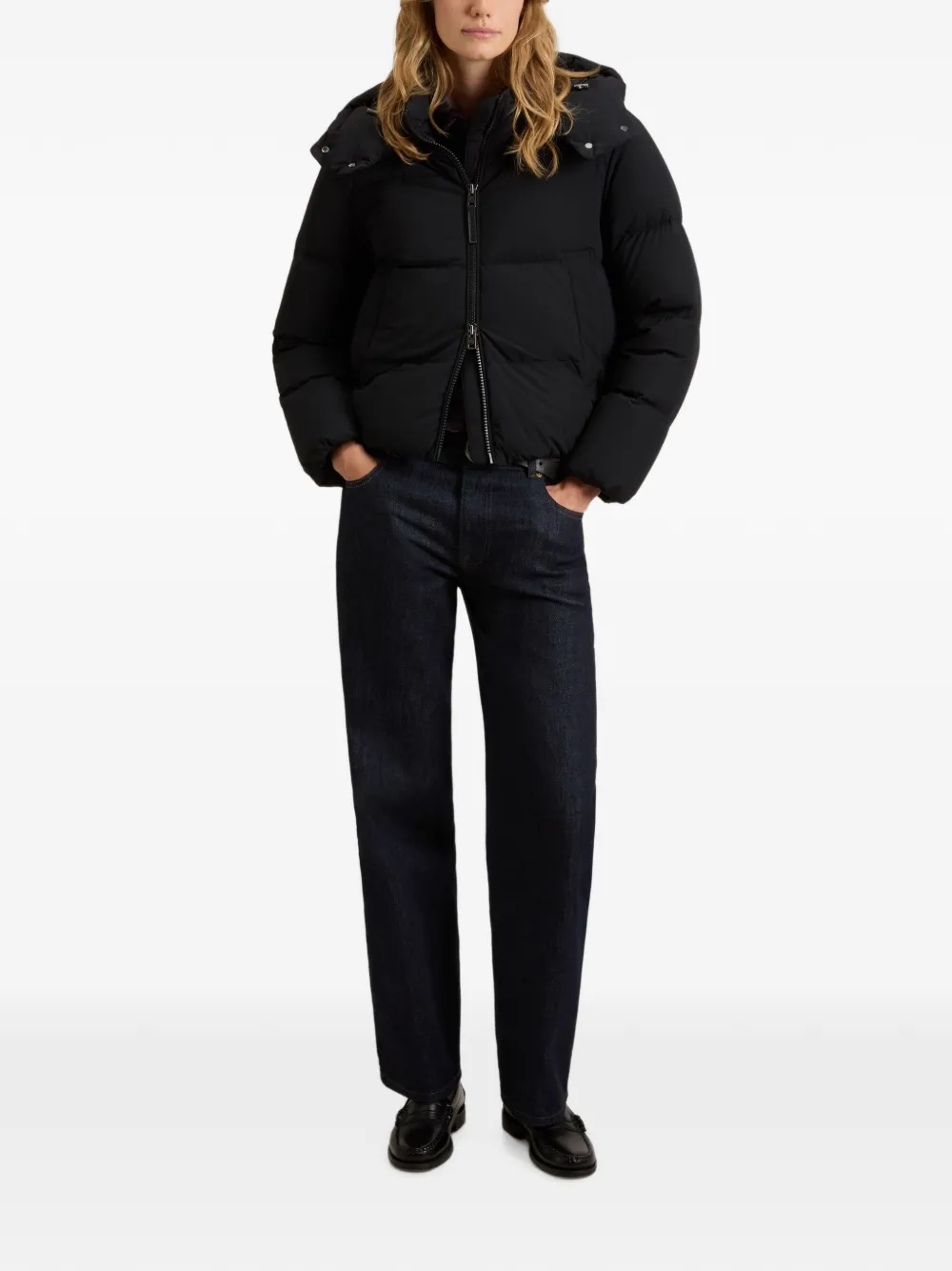 Piumino con cappuccio CFWWOU2227FRUT3107 100 WOOLRICH Black 