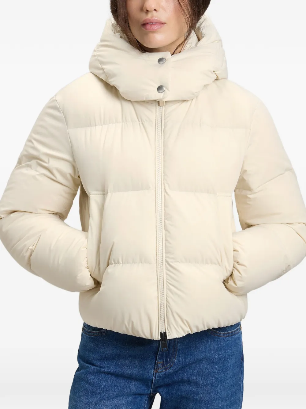 Piumino con cappuccio CFWWOU2227FRUT3107 8743 WOOLRICH Milky cream 