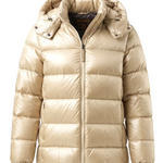 Piumino in nylon con cappuccio staccabile CFWWOU2232FRUT5453 8743 WOOLRICH Milky cream 