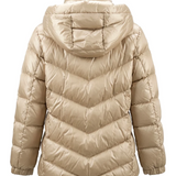 Piumino in nylon con cappuccio staccabile CFWWOU2232FRUT5453 8743 WOOLRICH Milky cream 