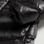 Parka trapuntato in nylon lucido con pelliccia removibile CFWWOU2233FRUT5453 100 WOOLRICH Black 
