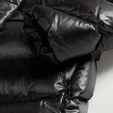 Parka trapuntato in nylon lucido con pelliccia removibile CFWWOU2233FRUT5453 100 WOOLRICH Black 