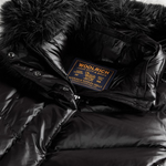 Parka trapuntato in nylon lucido con pelliccia removibile CFWWOU2233FRUT5453 100 WOOLRICH Black 
