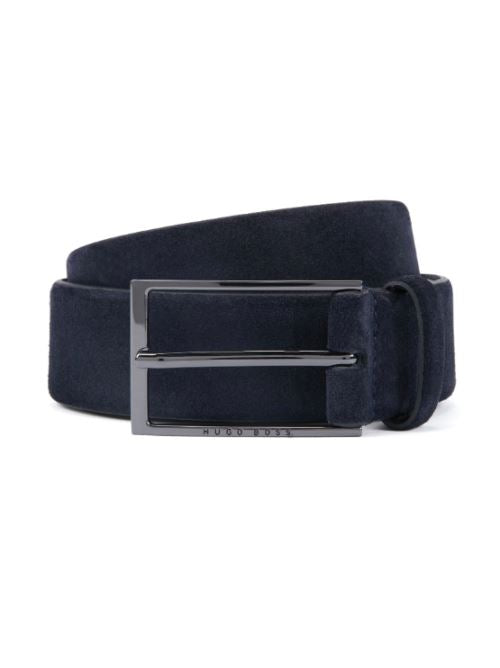 Cintura in pelle suede Calindo 50470776 10201975 02 402 BOSS Dark blue 