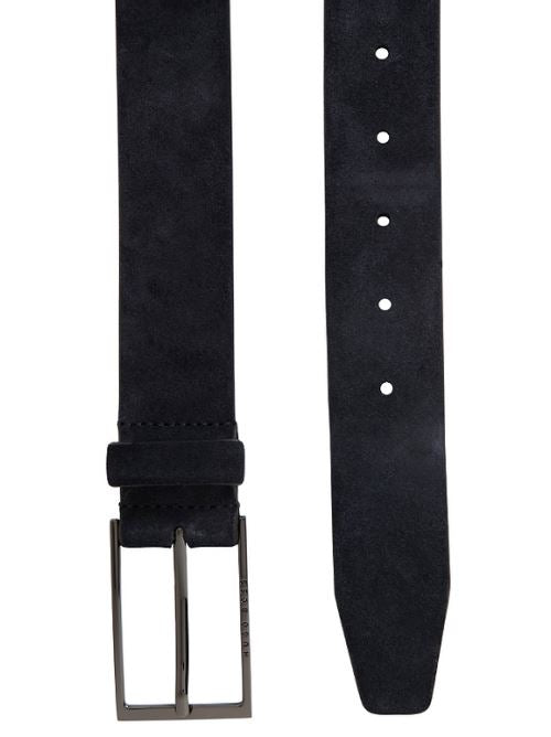 Cintura in pelle suede Calindo 50470776 10201975 02 402 BOSS Dark blue 