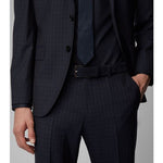 Cintura in pelle suede Calindo 50470776 10201975 02 402 BOSS Dark blue 