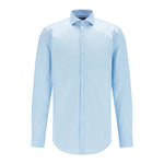 Camicia in cotone elasticizzato 50460918 10151300 01 450 BOSS Light pastel blue 