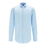 Camicia in cotone elasticizzato 50460918 10151300 01 450 BOSS Light pastel blue 