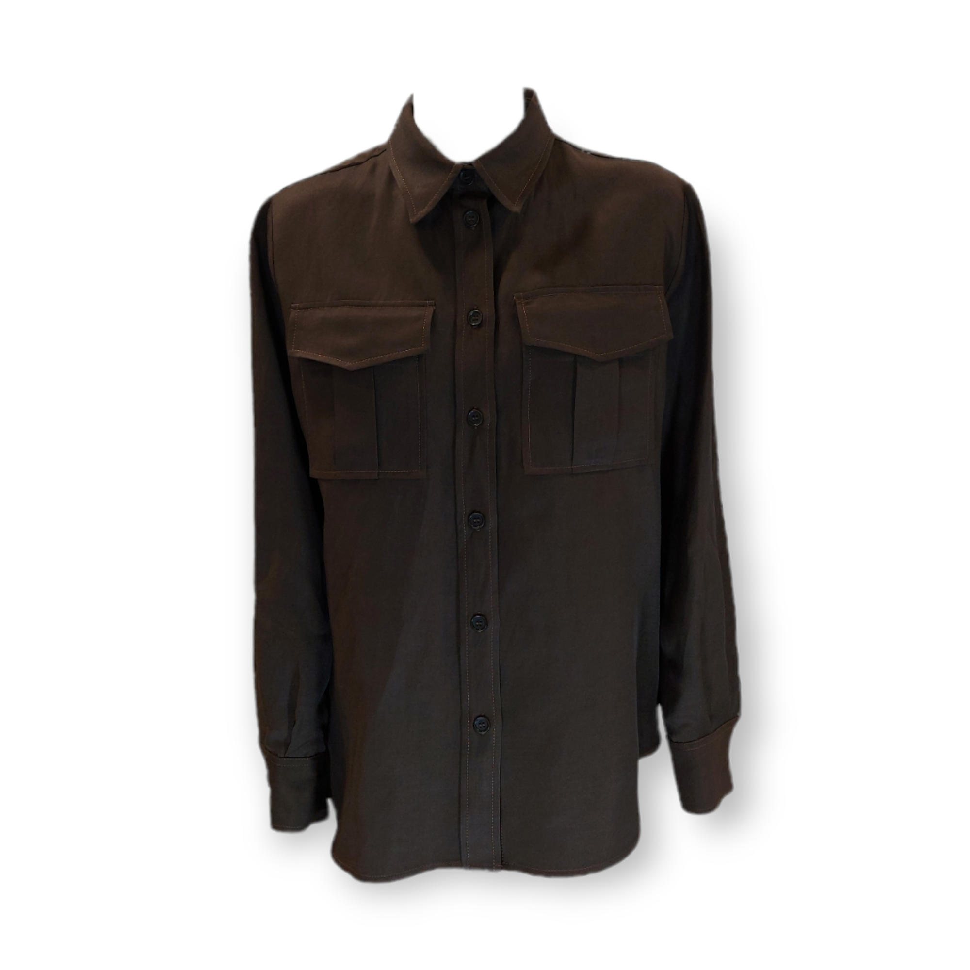 Camicia con tasche RAISAD381088 008 P.A.R.O.S.H. Marrone 