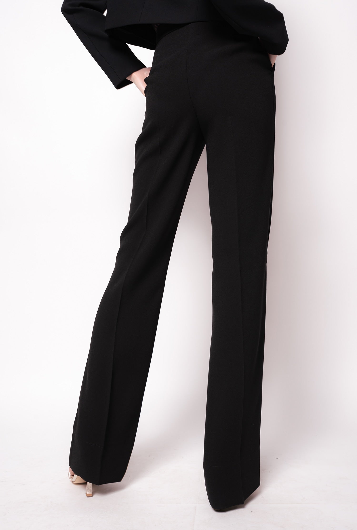 Pantalone in poly crepe LITCHI 1N13HU4575 Z99 PINKO Black 