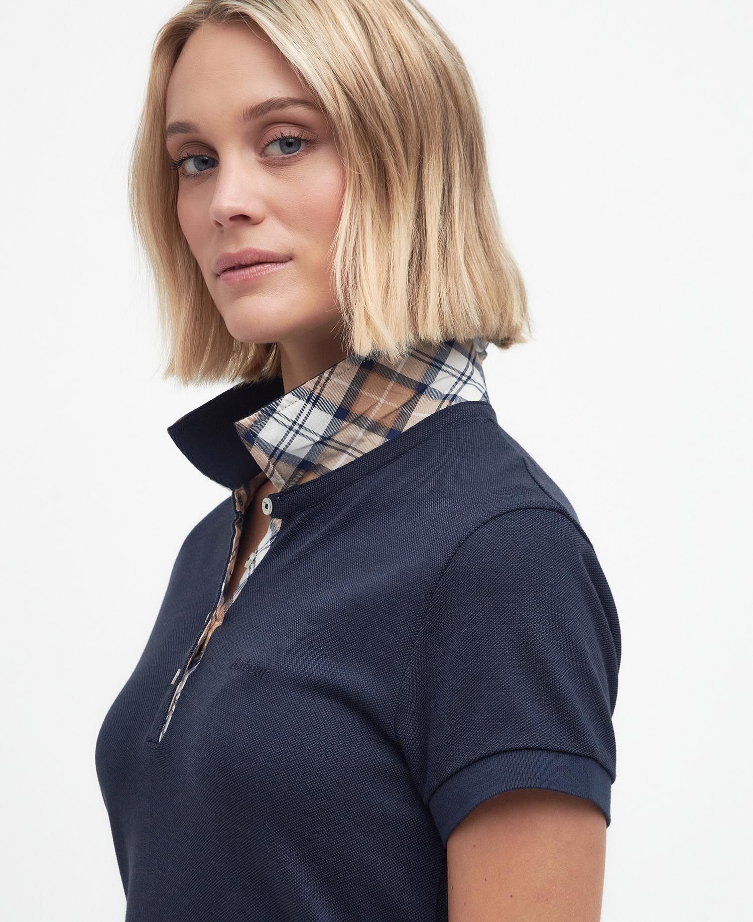 Abito polo LDR0416 LDR NY12 BARBOUR Navy/primrose hessian 