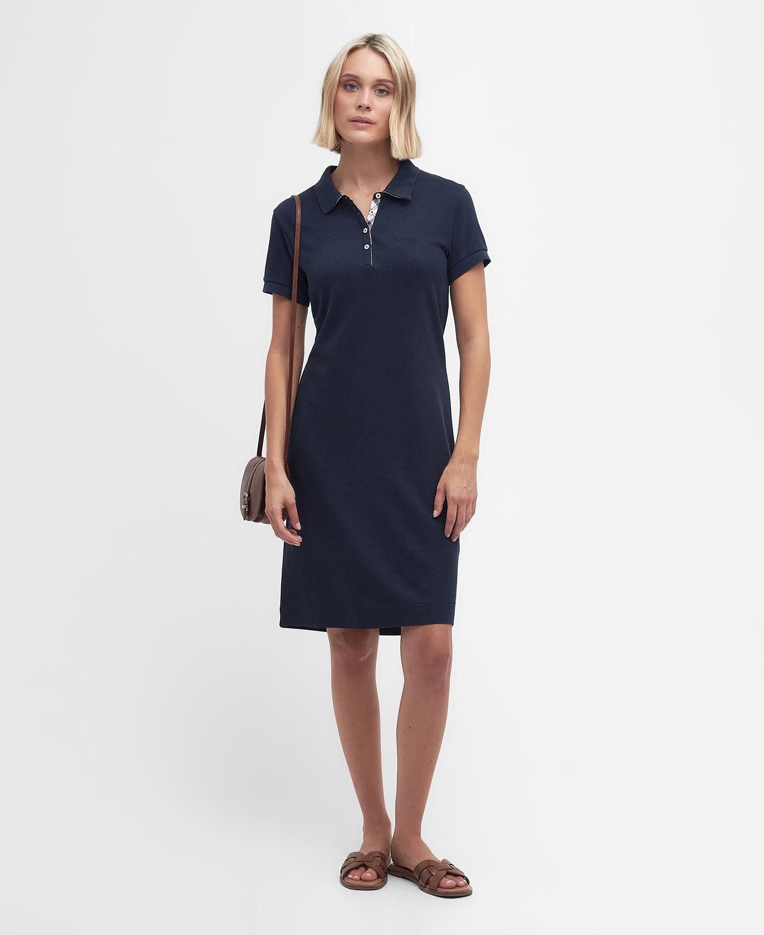 Abito polo LDR0416 LDR NY12 BARBOUR Navy/primrose hessian 