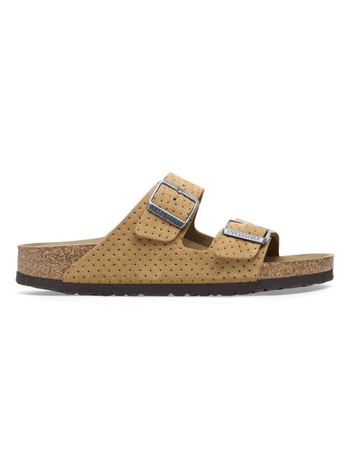 Ciabatta in pelle scamosciata goffrata ARIZONA 1027066 BEIGE BIRKENSTOCK Beige 