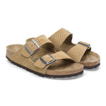 Ciabatta in pelle scamosciata goffrata ARIZONA 1027066 BEIGE BIRKENSTOCK Beige 
