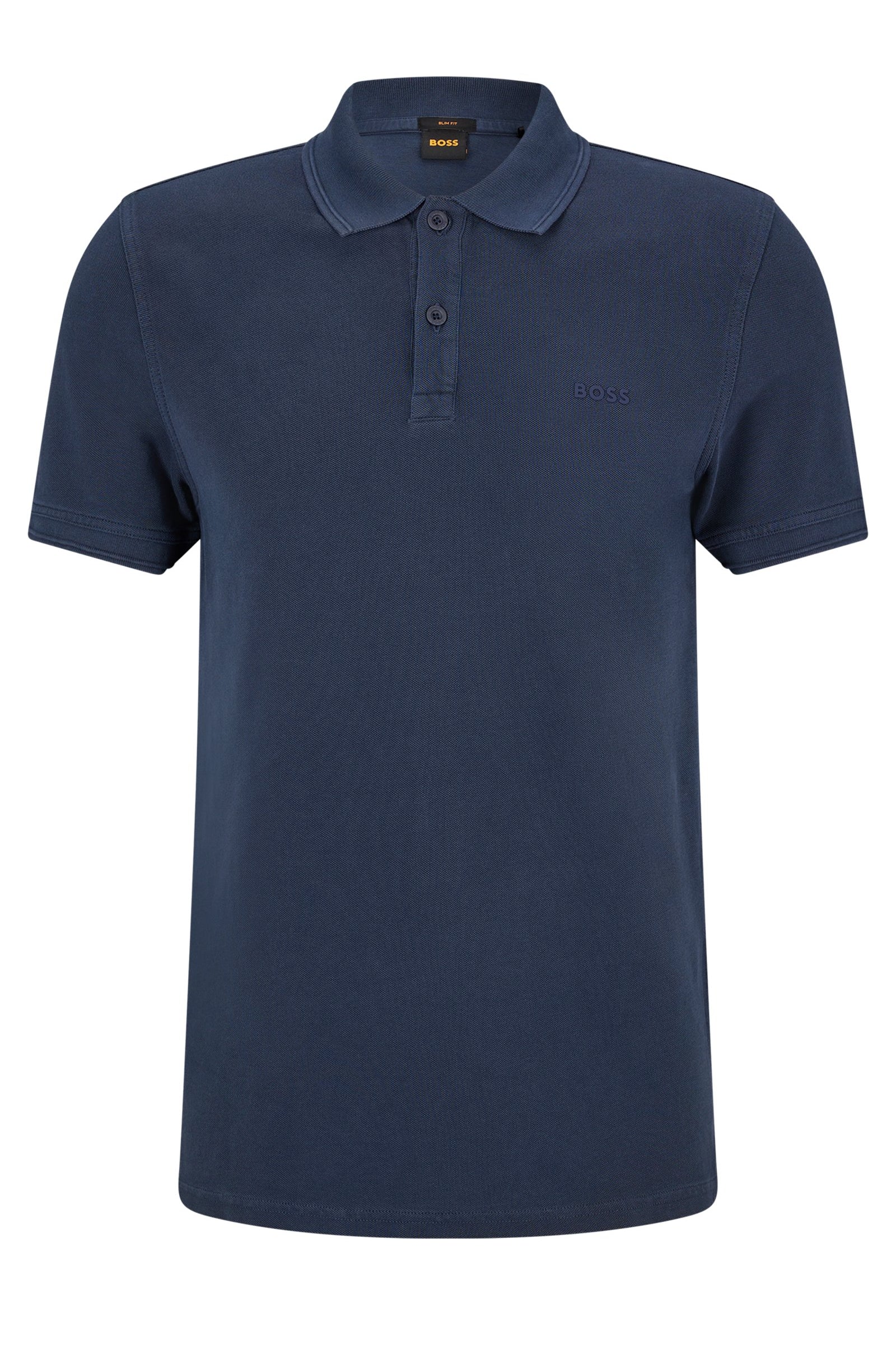 Polo slim fit in piquè di cotone 50468576 10203439 01 402 BOSS Dark blue 
