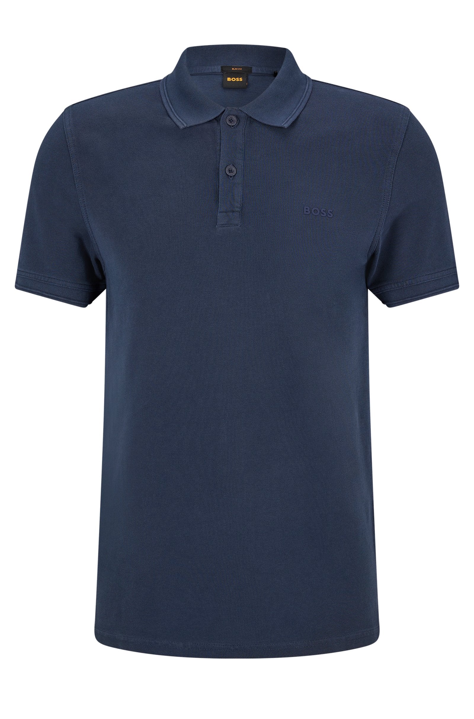 Polo slim fit in piquè di cotone 50468576 10203439 01 402 BOSS Dark blue 