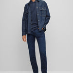 Polo slim fit in piquè di cotone 50468576 10203439 01 402 BOSS Dark blue 