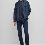 Polo slim fit in piquè di cotone 50468576 10203439 01 402 BOSS Dark blue 