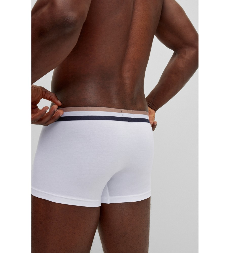 Boxer elasticizzato 50475416 10243551 01 100 BOSS White 