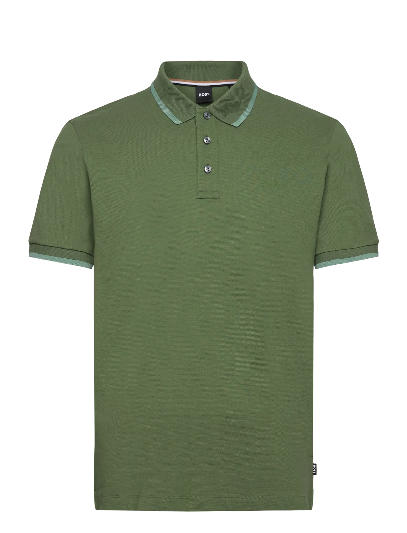 Polo in piquet di cotone 50494697 10241531 01 381 BOSS Open green 