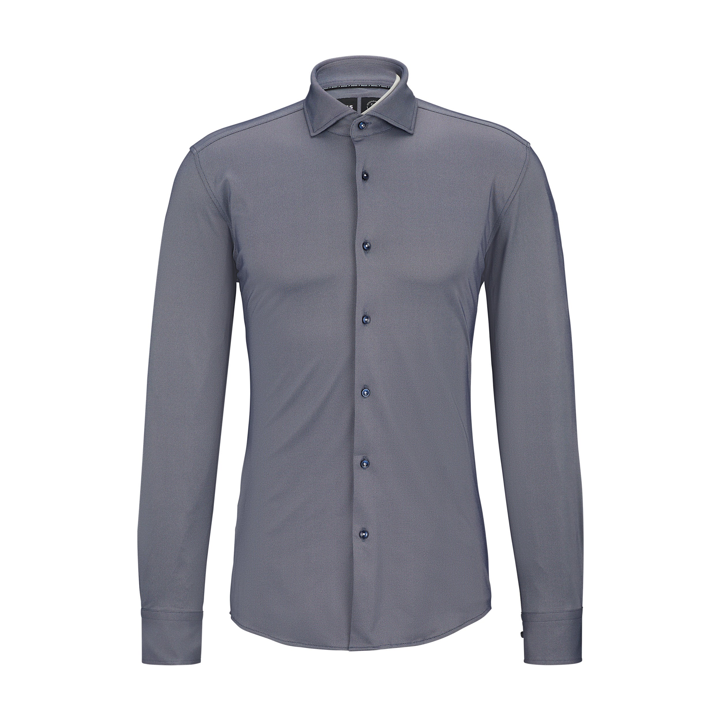 Camicia slim fit in tessuto elasticizzato 50503533 10253542 01 475 BOSS Open blue 