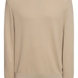 Maglia girocollo in cotone 50506022 10255187 01 255 BOSS Dark beige 