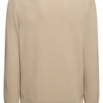 Maglia girocollo in cotone 50506022 10255187 01 255 BOSS Dark beige 