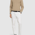Maglia girocollo in cotone 50506022 10255187 01 255 BOSS Dark beige 