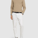 Maglia girocollo in cotone 50506022 10255187 01 255 BOSS Dark beige 