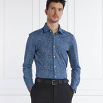 Camicia slim fit 50513462 10259255 01 460 BOSS Open blue 