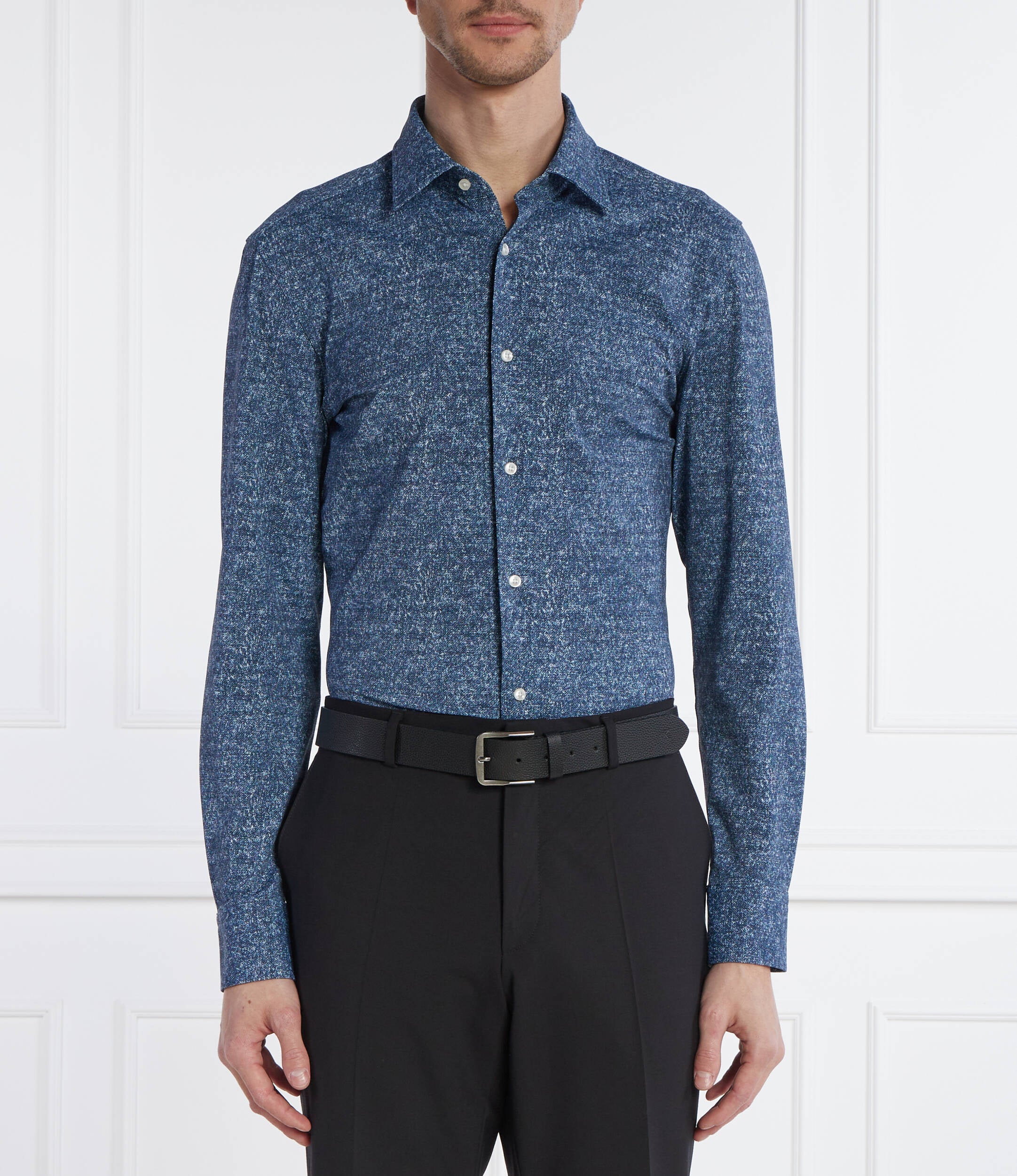 Camicia slim fit 50513462 10259255 01 460 BOSS Open blue 